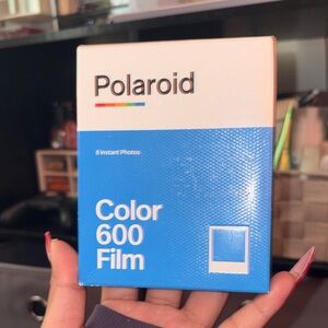 Polaroid Color 600 Film in Blue and White Packaging